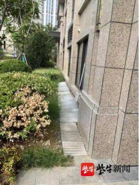 火狐电竞小区业主浇筑绿地私占空间南京栖霞城管依法查处(图1)