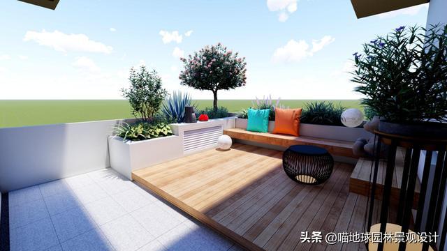 20平方米南方露台花火狐电竞园景观规划设计方案(图3)