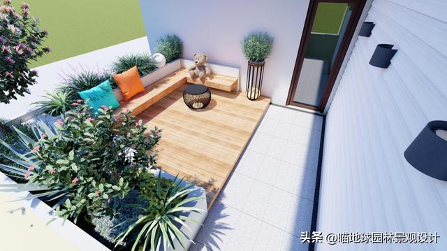 20平方米南方露台花火狐电竞园景观规划设计方案(图4)
