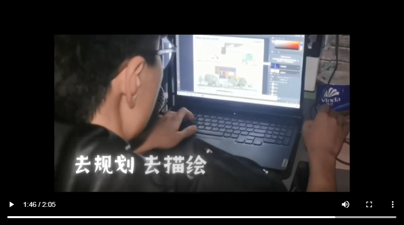 为人们创造美丽环境 华中农业大学大三学生窦昊立志成为风景园林设火狐电竞计师(图1)