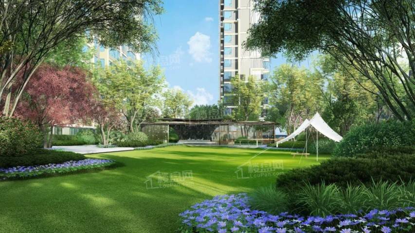 四里河板块兴港和昌湖畔天樾高绿化率园林设计让建火狐电竞筑与自然共存共生(图2)