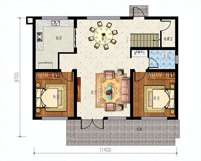 火狐电竞12套二层小面积农村自建房别墅你更喜欢哪款二层农村自建房别墅(图11)