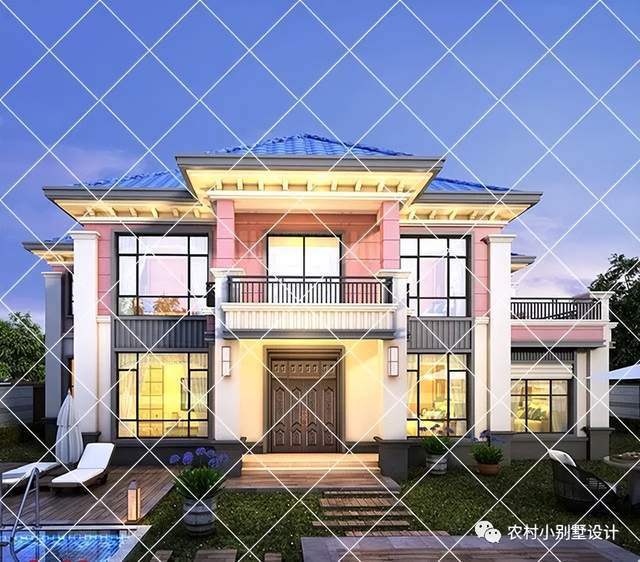 火狐电竞农村自建房到底是玄关好还是堂屋好？18套带玄关的二层别墅(图5)