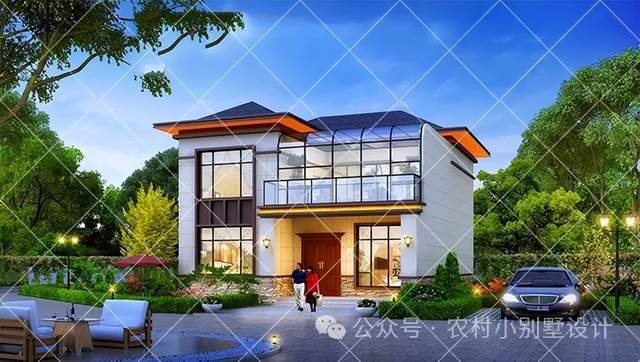 火狐电竞22套二层农村自建房推荐造型简约耐看颜值高16万起建二层别墅(图3)