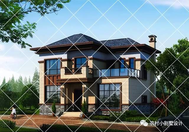 火狐电竞22套二层农村自建房推荐造型简约耐看颜值高16万起建二层别墅(图4)