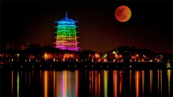 开封清明上河园园林亮化火狐电竞设计有哪些要点(图2)