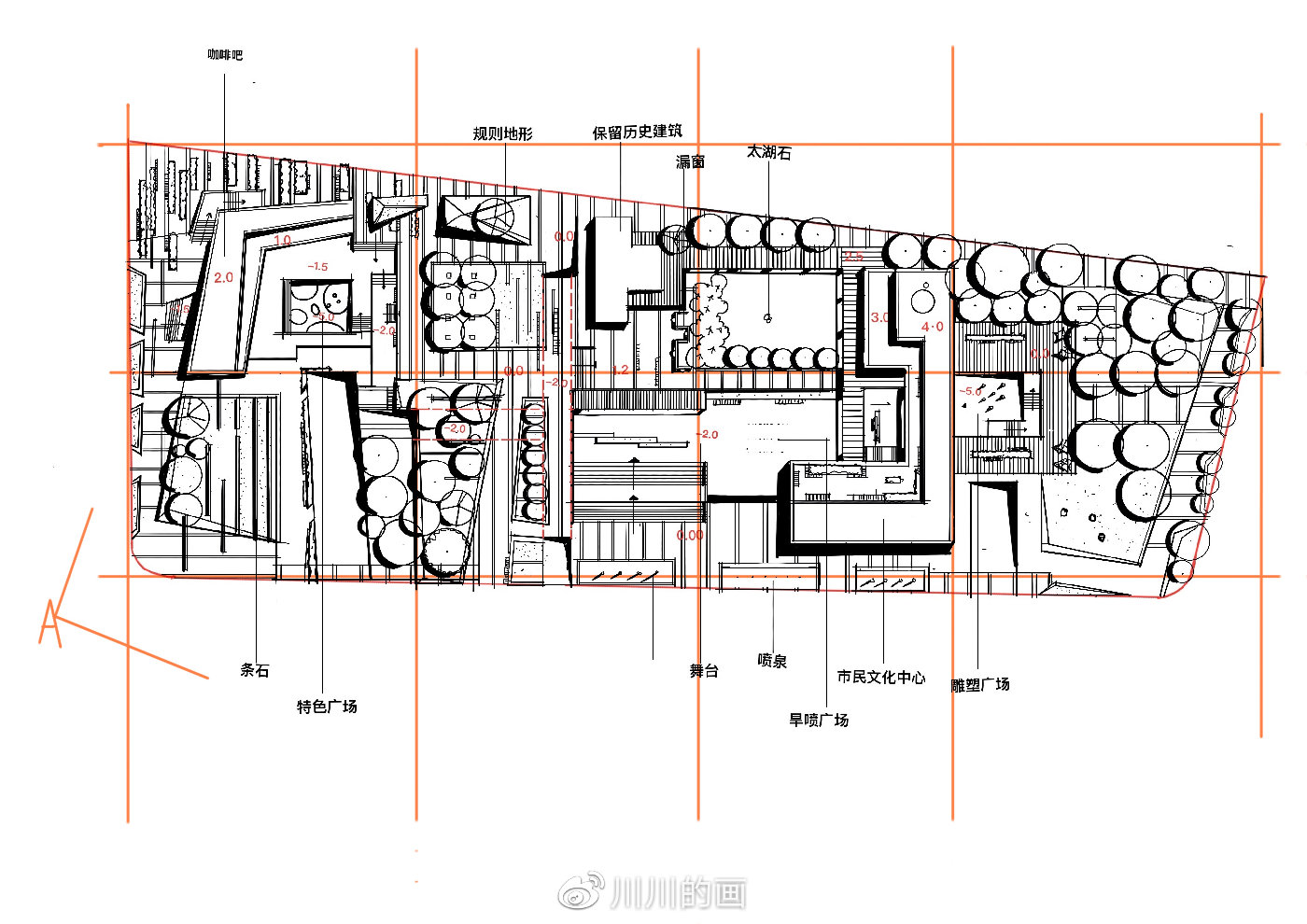 火狐电竞最详细风景园林快题鸟瞰图画法解析(图2)