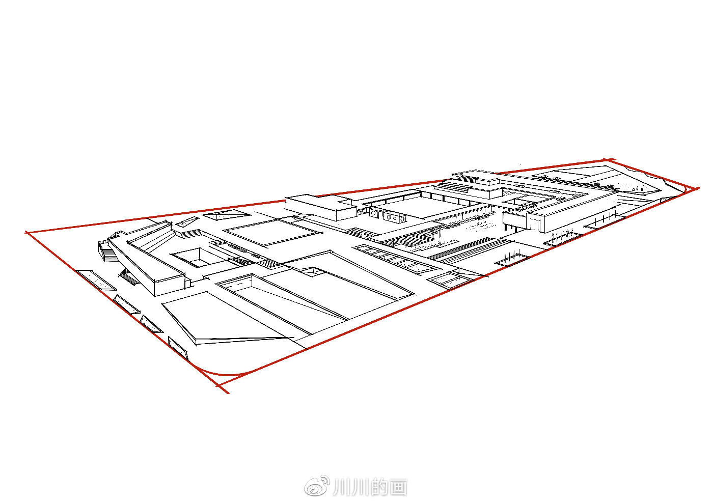火狐电竞最详细风景园林快题鸟瞰图画法解析(图5)