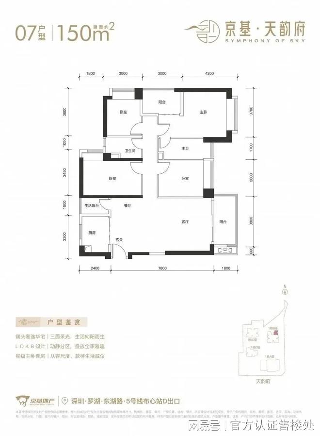 火狐电竞深圳京基天韵府官方预约通道已开启·罗湖天韵府建面70-180㎡住宅(图11)