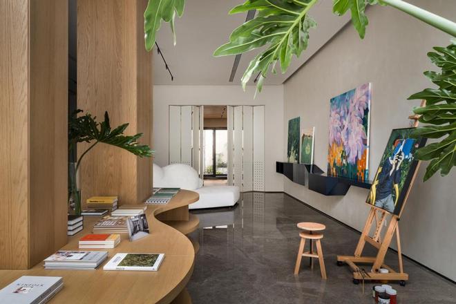 这套上火狐电竞海1100m²别墅藏着绝美地下图书馆网友：做梦素材有了！(图18)